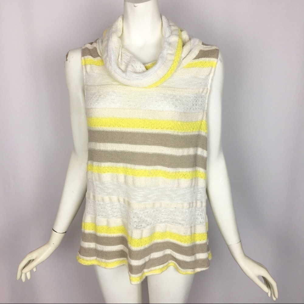 Anthropologie Dolan Cowl Neck Sleeveless Sweater Size Medium
